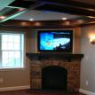Lounge Area with Coffered Walnut